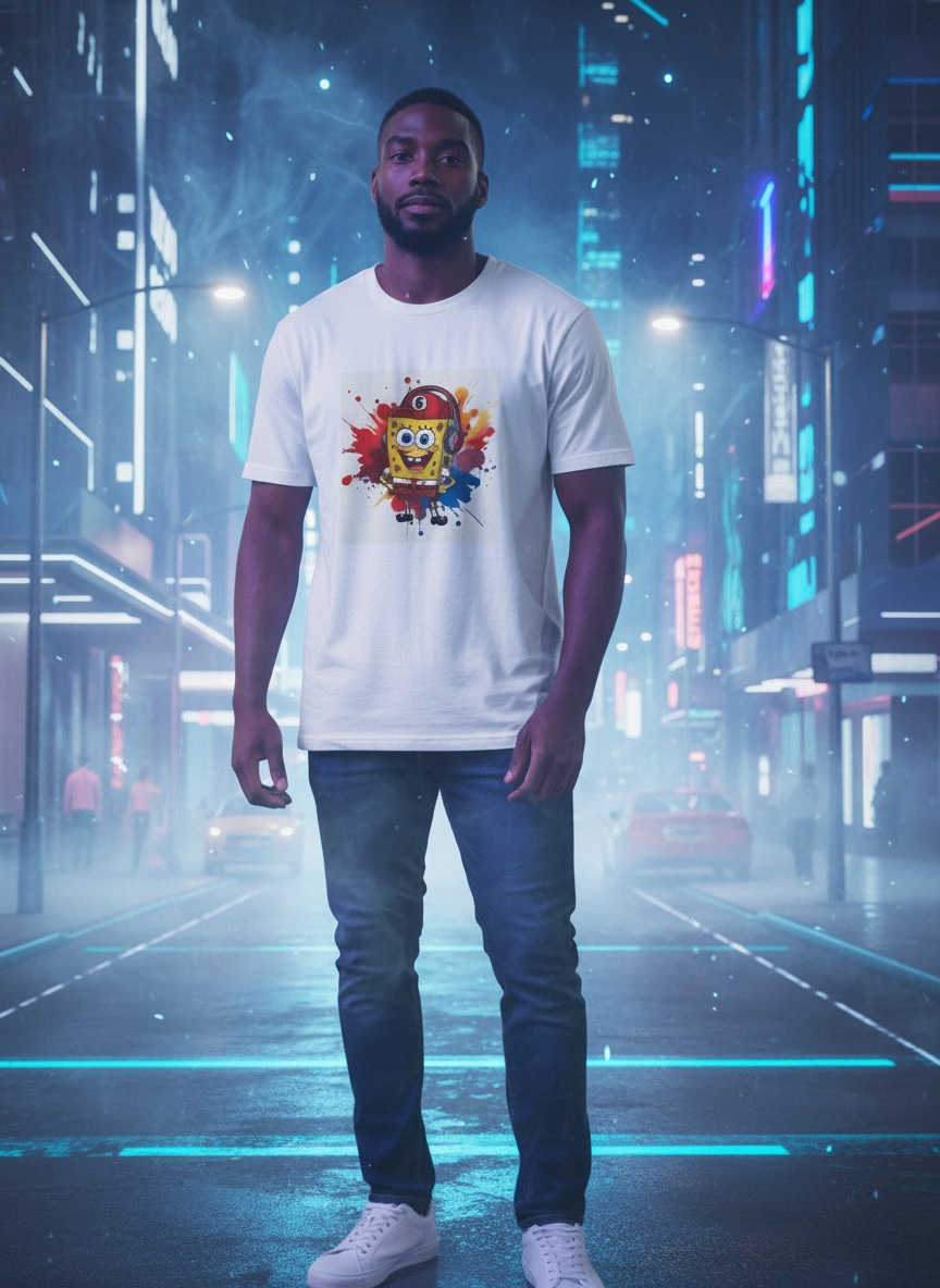 HOLA WHITE SPONGE TSHIRT